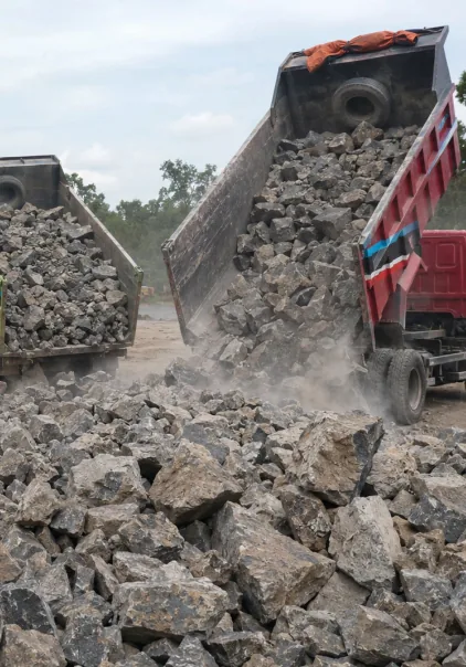 Dokumentasi material batu